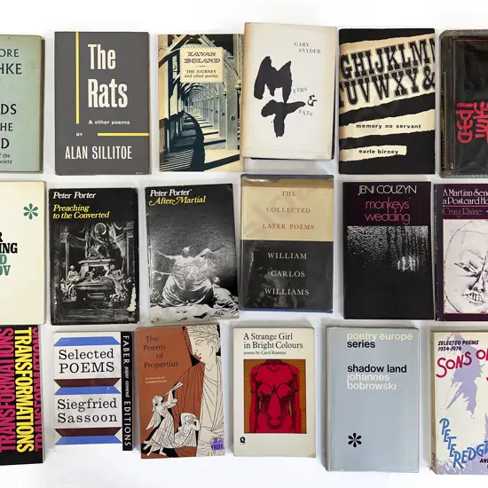 Carton Of Assorted Poetry Books