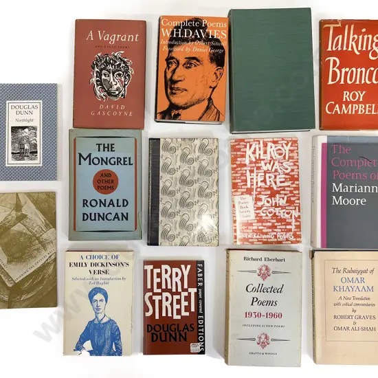 Carton Of Assorted Poetry Books