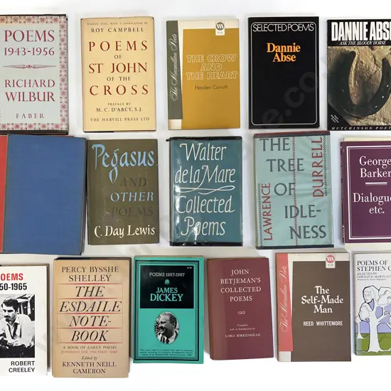 Carton Of Assorted Poetry Books