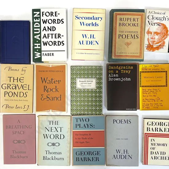 Carton Of Assorted Poetry Books