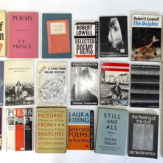 Carton Of Assorted Poetry Books