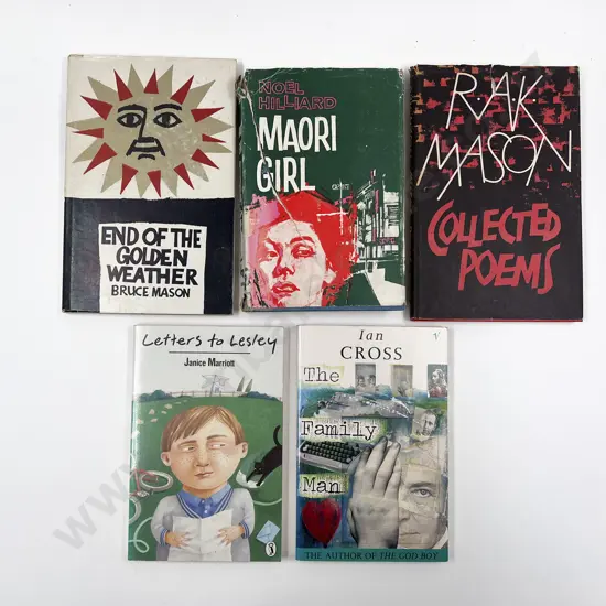 5 New Zealand Literary Volumes