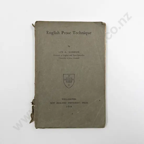 Gordon Ian A - English Prose Technique
