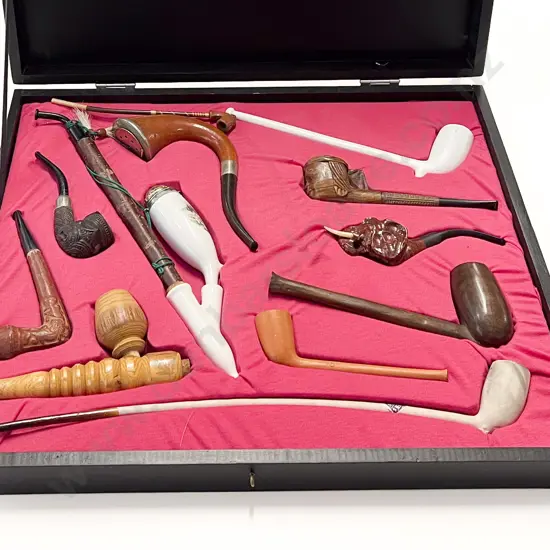Eleven Assorted Vintage Smoking Pipes