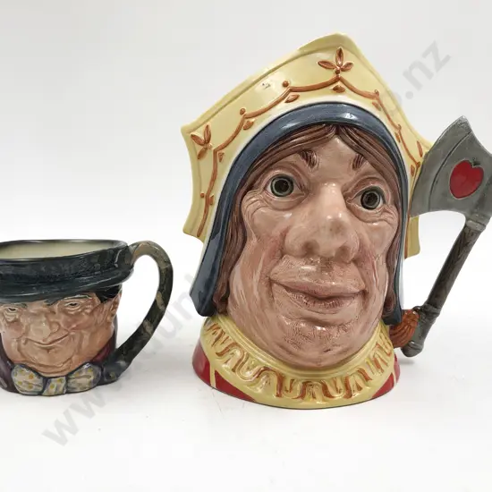 RD Character Jug "The Red Queen" with Smaller RD Character Jug