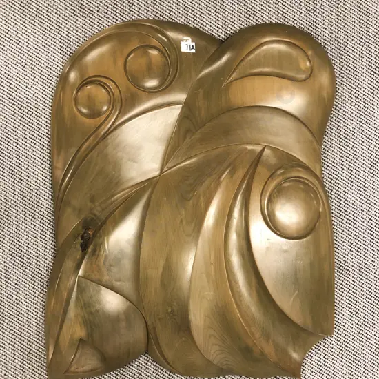 1970s Wall Hanging Carving "Cool Velvet"