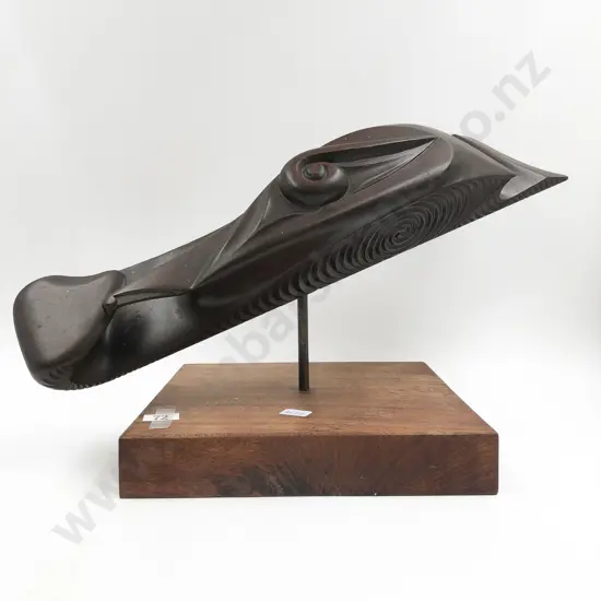 Carved Sculpture Form on Stand