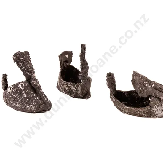 Set of Three Boat Shaped Vessels