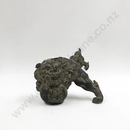 Wrought Metal Temple Lion