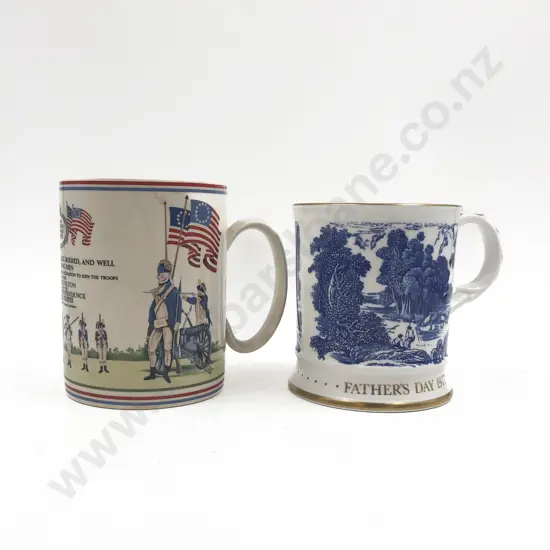 Wedgewood and Coalport Commemorative Breakfast Mugs
