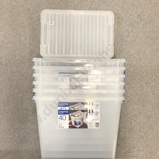 Six Sistema 40L Storage Tubs