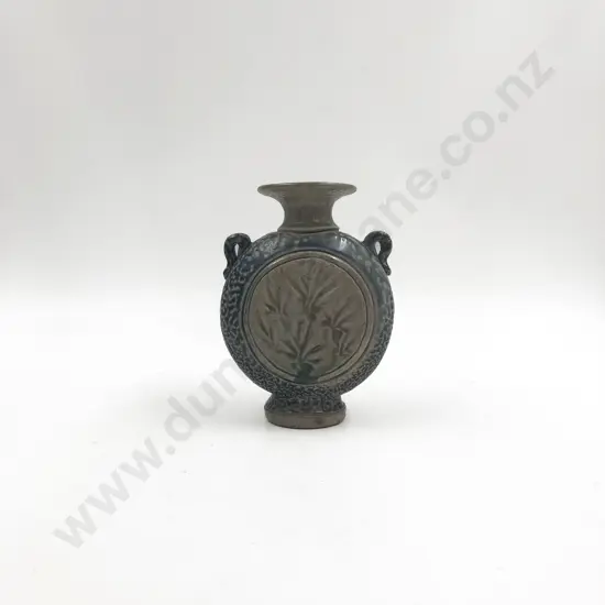 Salt Glazed Moon Flask Vase