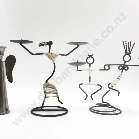 Three Assorted Decorative Candle Holders