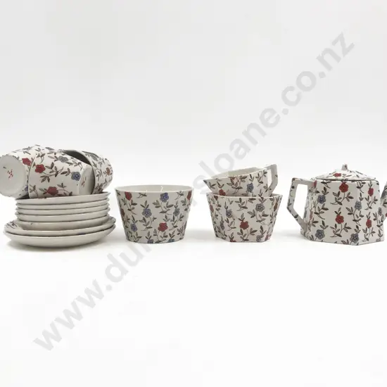 Miniature Floral Decorated Part Coffee Set