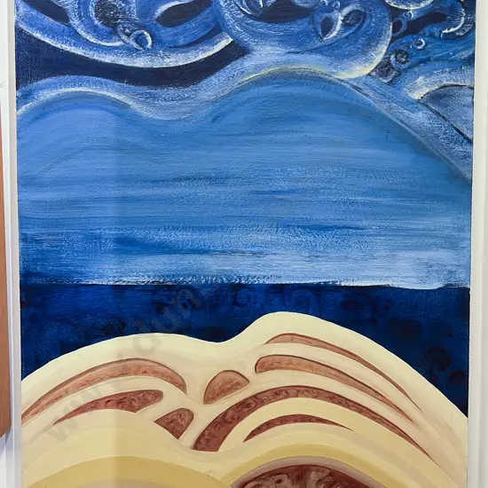 A.Wehipeihana "The Seperation of Earth & Sky" Acrylic on Board