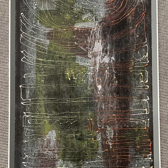 Frank Davis "No.43" Mixed Media Abstract