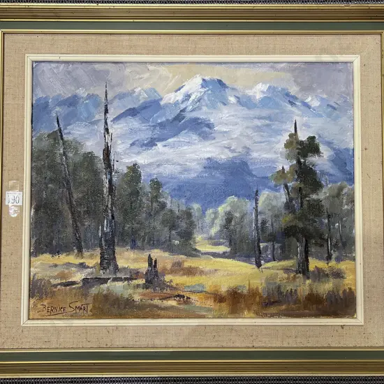 Bernice Smart "Winter Mist West Coast" Oil on Board