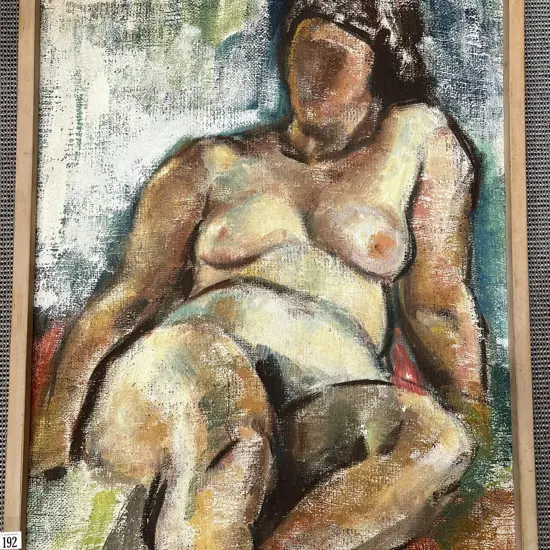 Dorothy Waters - Life Study - Oil on Hessian on Board