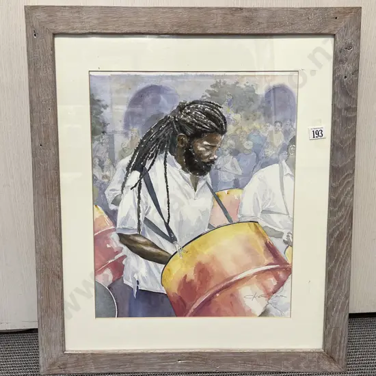 Kate Sowa - Caribbean Steel Drum Player - Watercolour