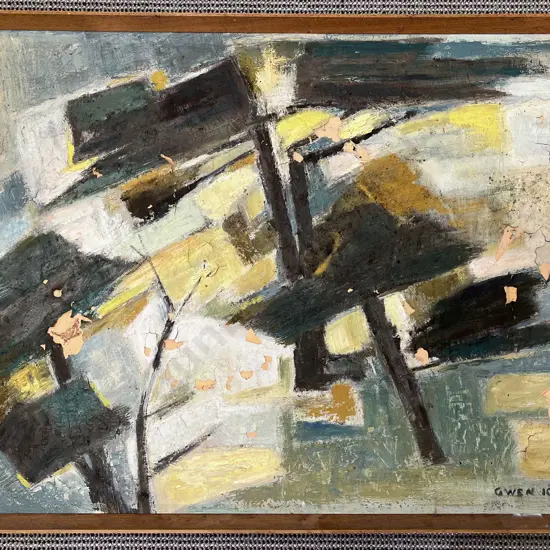 Gwen Knight Abstract Oil on Board AF