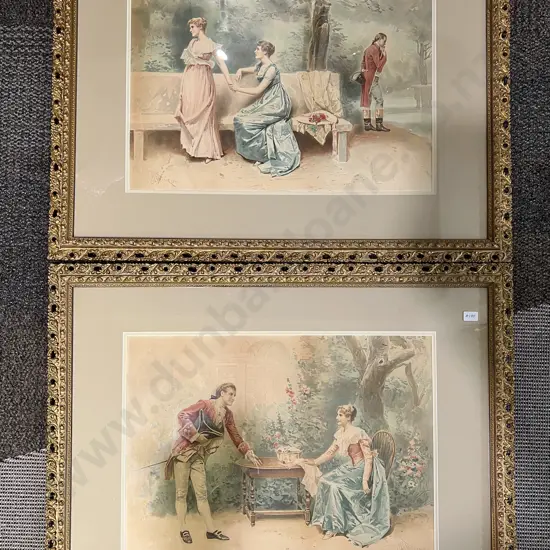 J.L.G Ferris Pair of Watercolours