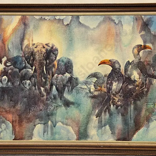 Edmund Barton - Animal Study Watercolour (South Africa)