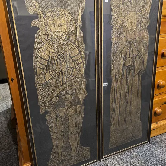 Two Brass Rubbings