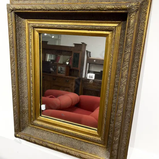 Gilt Framed Rectangular Wall Mirror