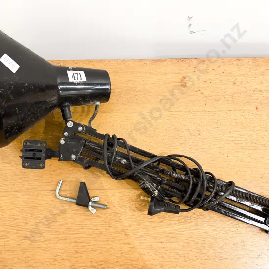 Vintage Angle Poised Clamp Lamp