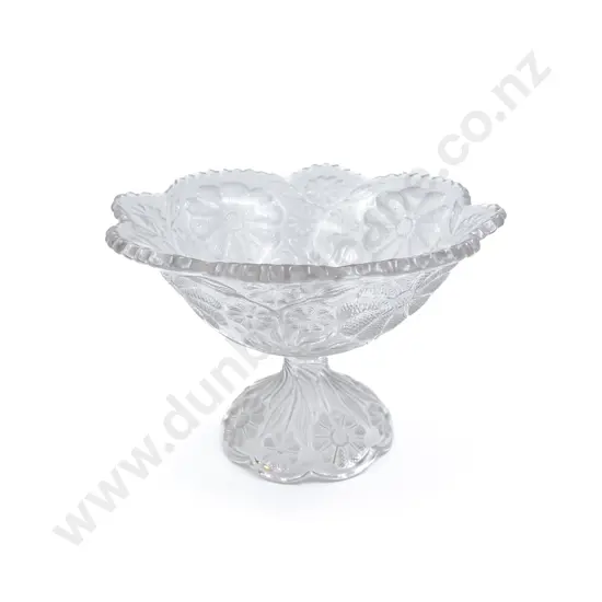 Late Vict. Pressed Glass Comport