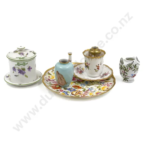 Three Fancy Miniature Vases and China