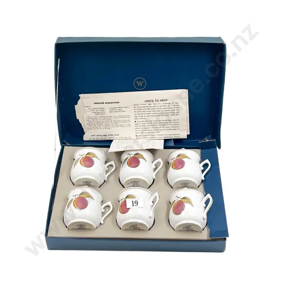 Boxed Royal Worcester Evesham Chocolate Cups