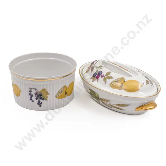 Royal Worcester Vegetable Tureen and Souffle Dish