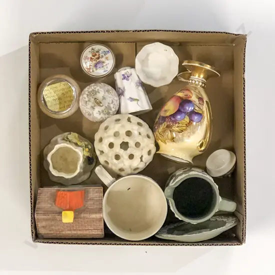 Royal Worcester Posy Holder with Doulton and Wedgwood Various Wares