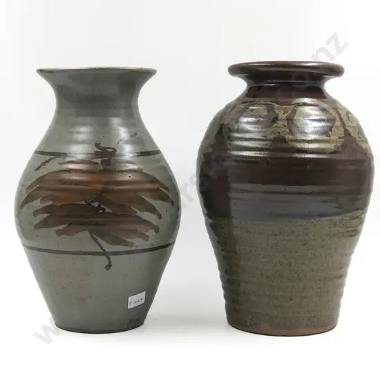 Two NZ Pottery Vases