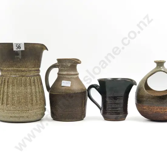 Four Pieces of Assorted Pottery including Salt Pig