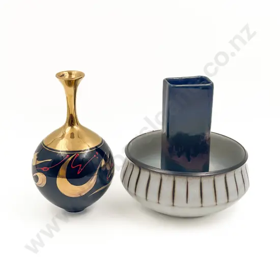 Peter Collis Vase together with Denby Bowl and Other