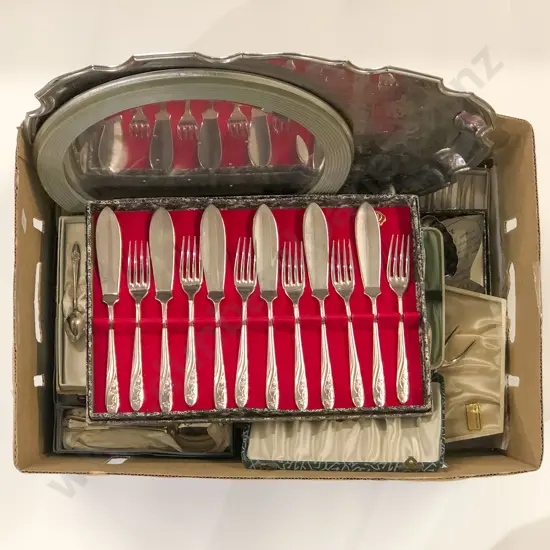 Qty of Assorted Boxed Cutlery and S/P