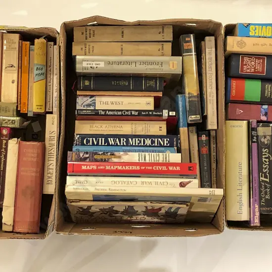 Three Boxes of Assorted Books