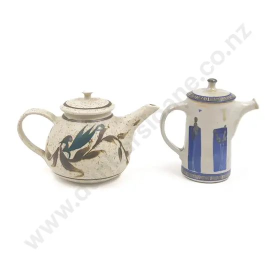 Two NZ Pottery Tea Pots