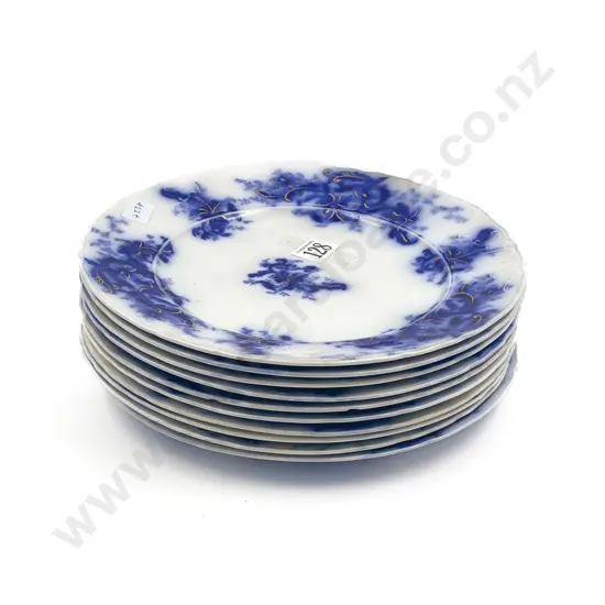 Qty of Blue and White Fancy China Plates