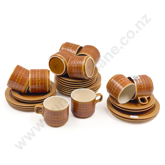 Hornsea Saffron Pattern Cups and Saucers