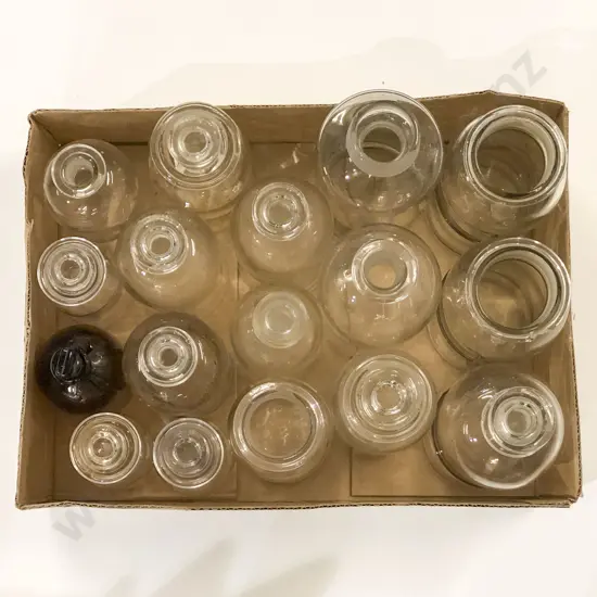 Qty of Assorted Vintage Glass Chemist Bottles