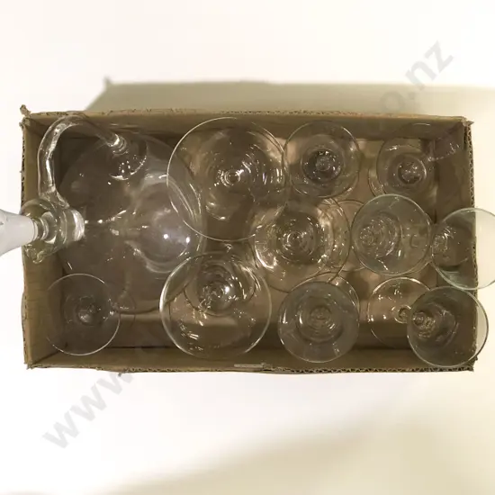 Qty of Assorted Glassware incl Stoppard Ewer