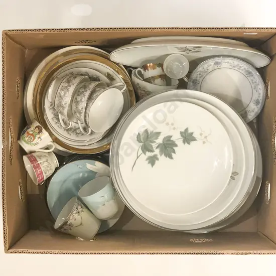 Box of Assorted Fancy China