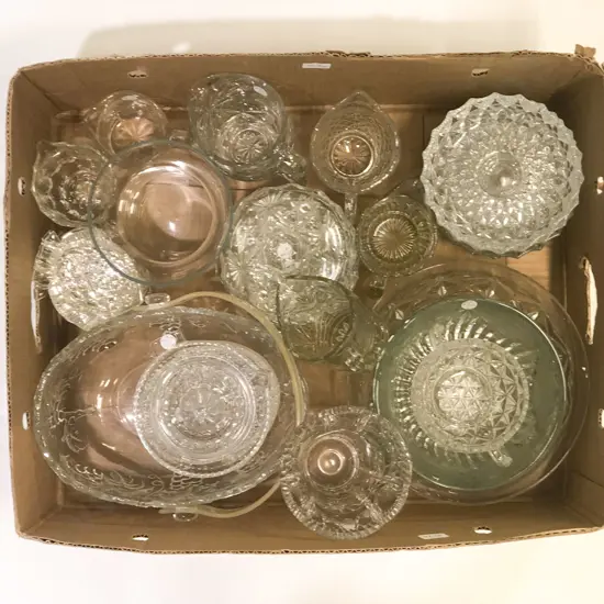 Qty of Assorted Crystal and Glassware