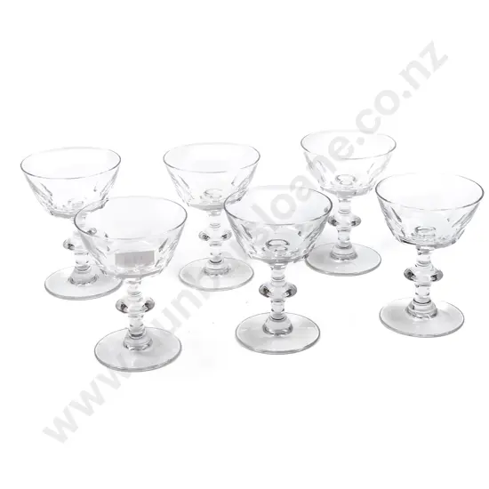 Set of Six Champagne Glasses