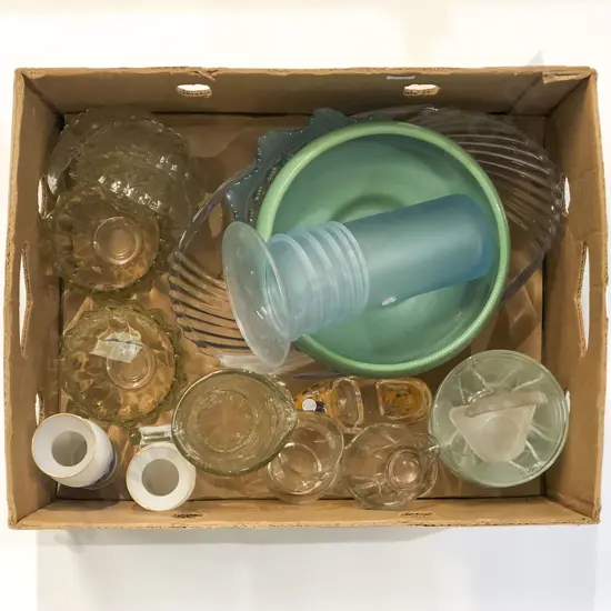 Qty of Assorted Crystal and Art Glass Etc