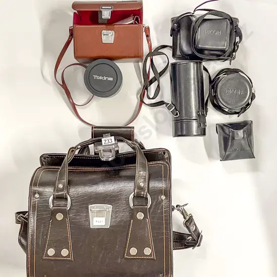 Vintage Reko KR-10 Camera in Carry Case with Additional Lenses Together with Boxed Tokina Lens