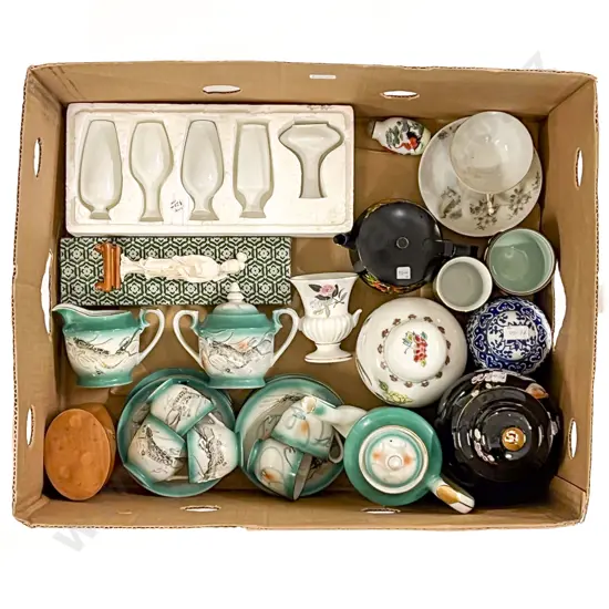 Qty of Assorted China including Dragon Decorated Part Tea Set and Ginger Jars Etc.
